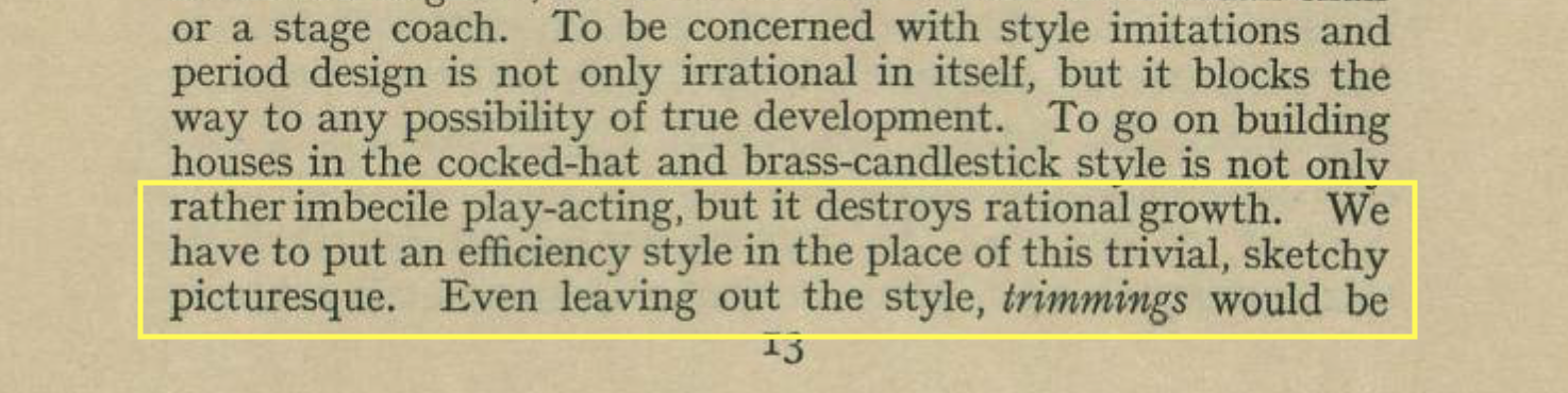 W.R. Lethaby | Housing and Furnishing, 1920