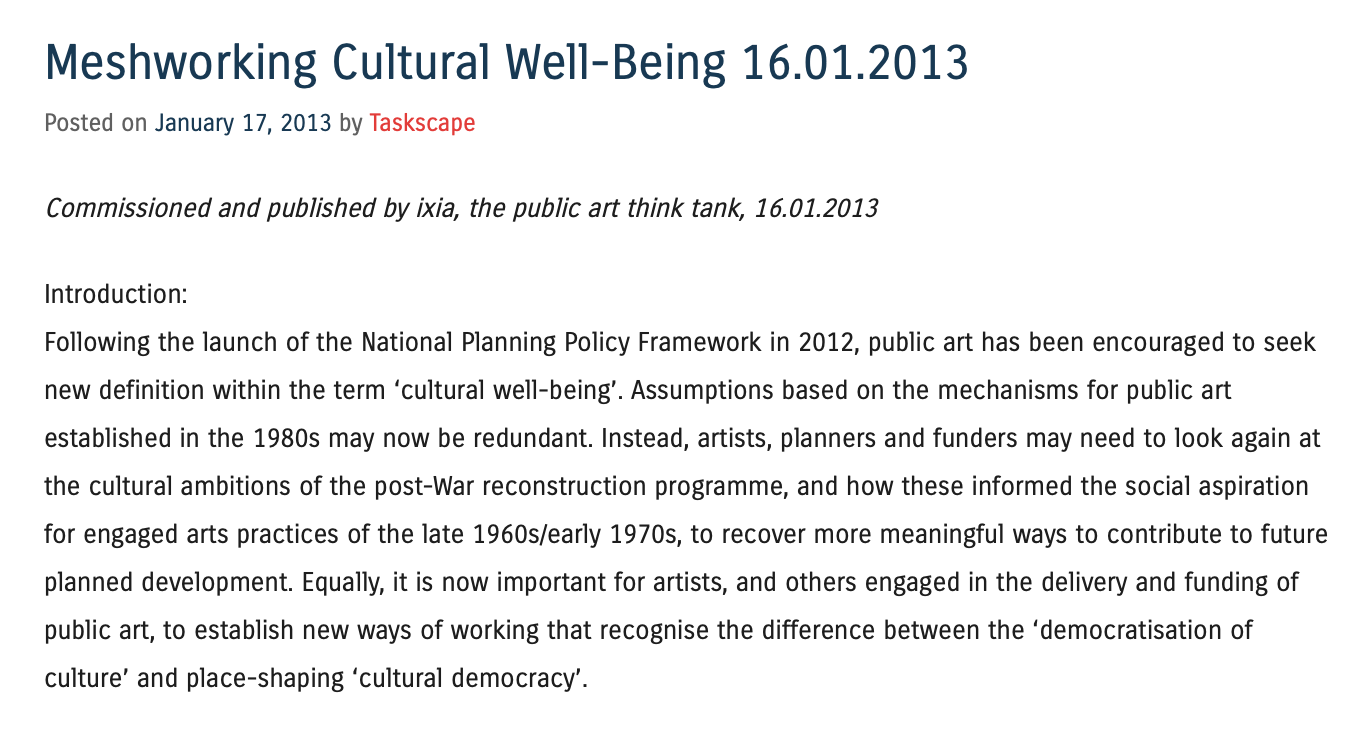 ixia | Cultural Well-Being